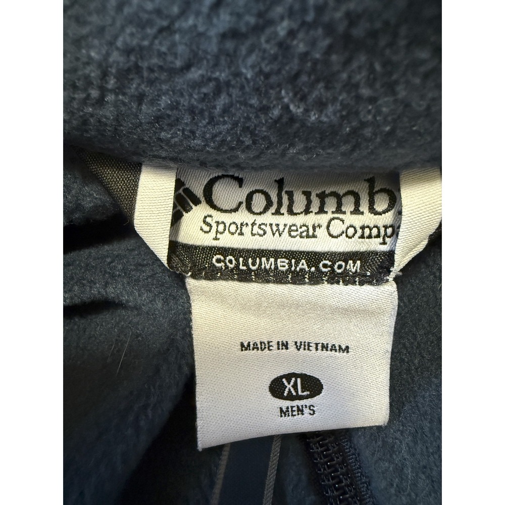 COLUMBIA Mount Grant - Men's Fleece Full Zip Blue Jacket - Size X-Large - Picture 5 of 6